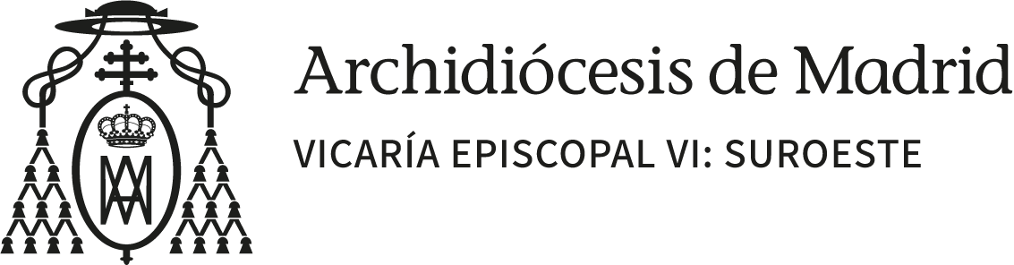 Imagotipo horizontal en negro de Vicaría Episcopal Suroeste