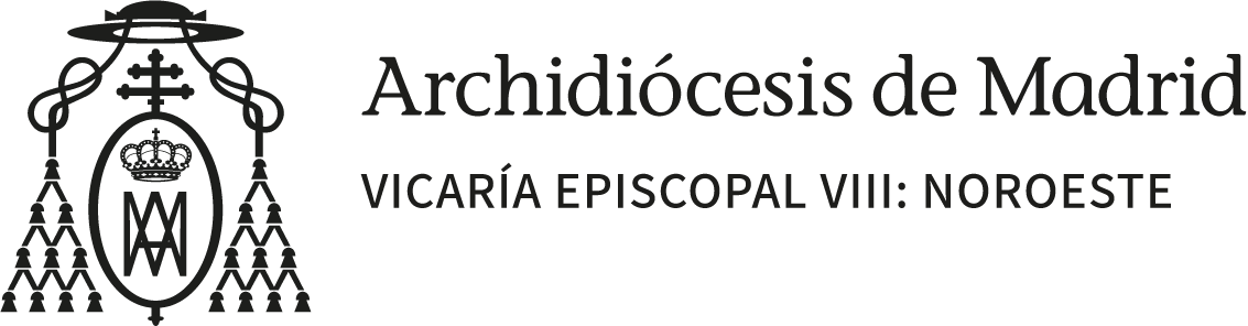 Imagotipo horizontal en negro de Vicaría Episcopal Noroeste