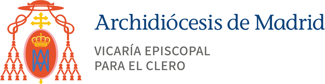 Imagotipo horizontal en color de Vicaría Episcopal para el Clero